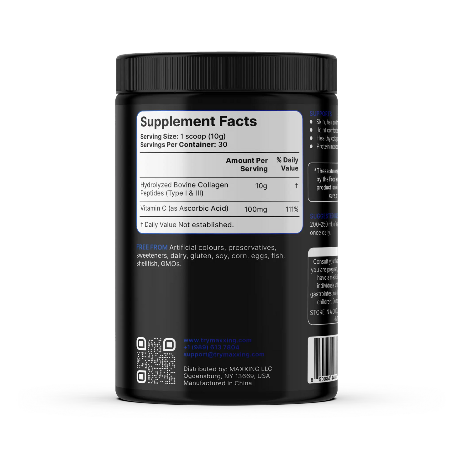 MAXXING Collagen Peptides Hydrolyzed Bovine Protein Powder