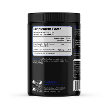 MAXXING Collagen Peptides Hydrolyzed Bovine Protein Powder