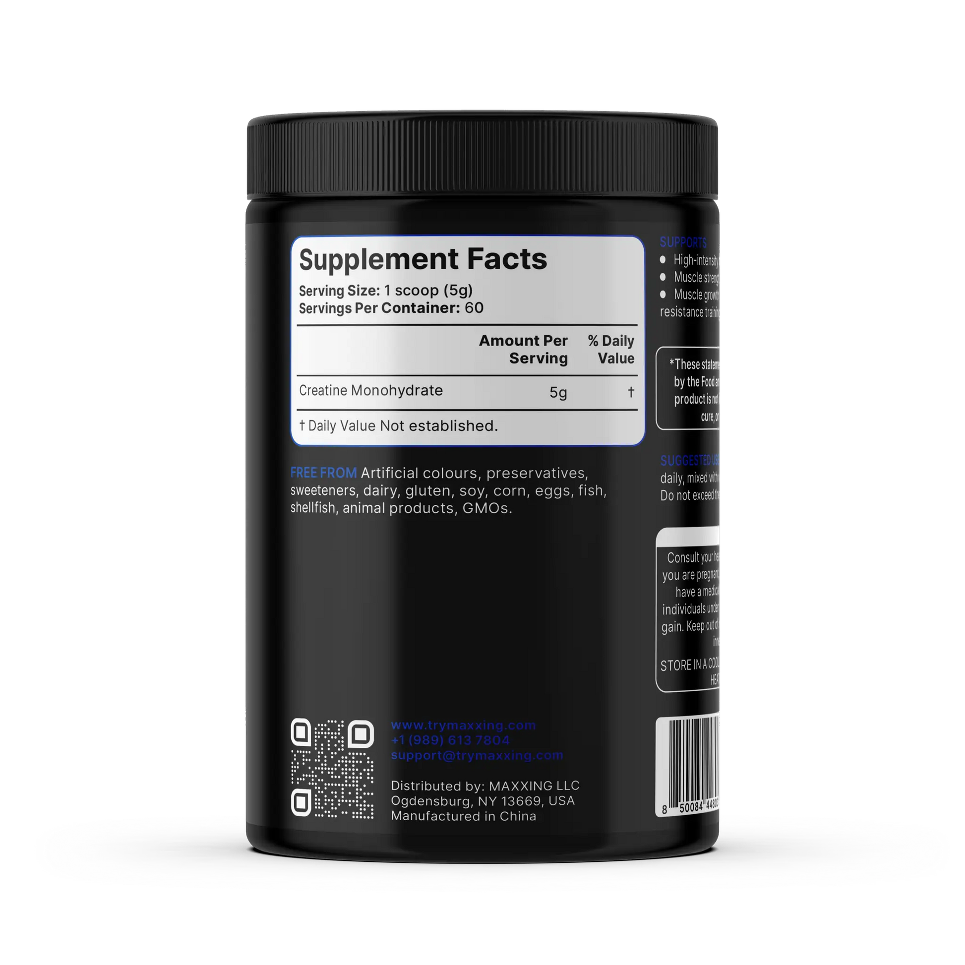 MAXXING Creatine Monohydrate Powder 300g - MAXXING