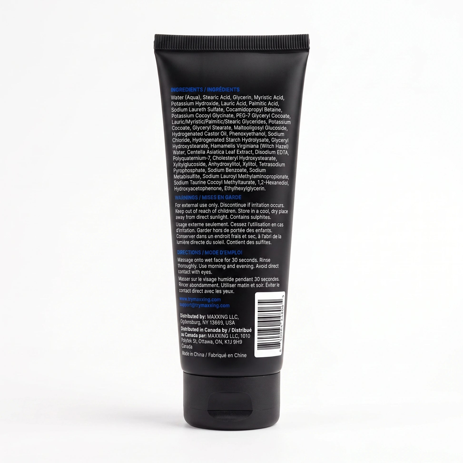 Fresh Start Hydrating Cleanser bottle back label