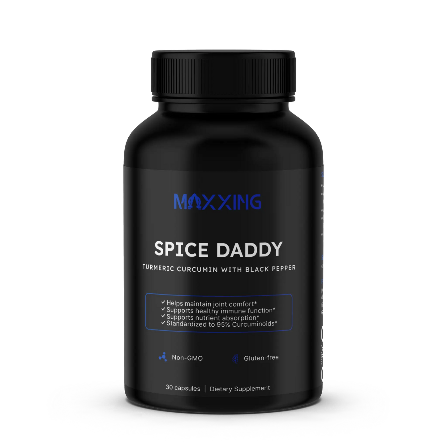 MAXXING Spice Daddy Turmeric Extract 500mg + Black Pepper Capsules - MAXXING
