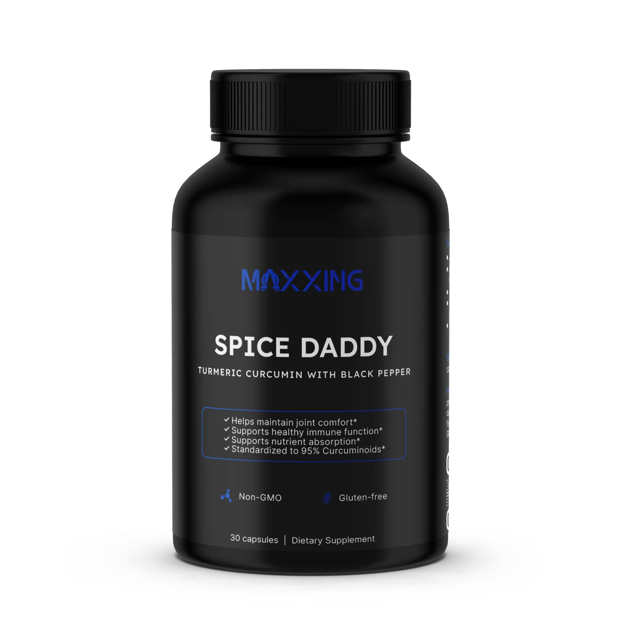 MAXXING Spice Daddy Turmeric Extract 500mg + Black Pepper Capsules - MAXXING