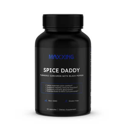 MAXXING Spice Daddy Turmeric Extract 500mg + Black Pepper Capsules - MAXXING