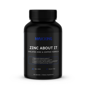 MAXXING Zinc About It Zinc Bisglycinate 30mg + Copper 2mg Capsules