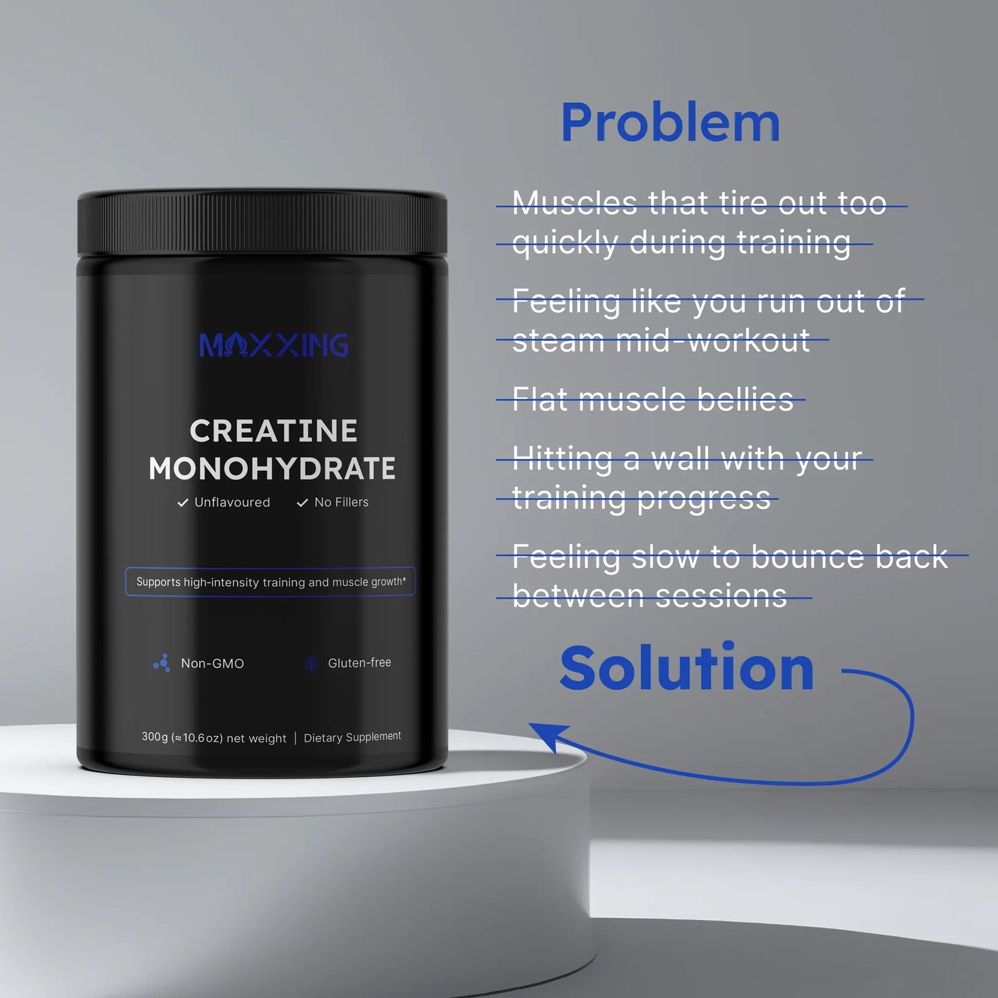 MAXXING Creatine Monohydrate Powder 300g - MAXXING