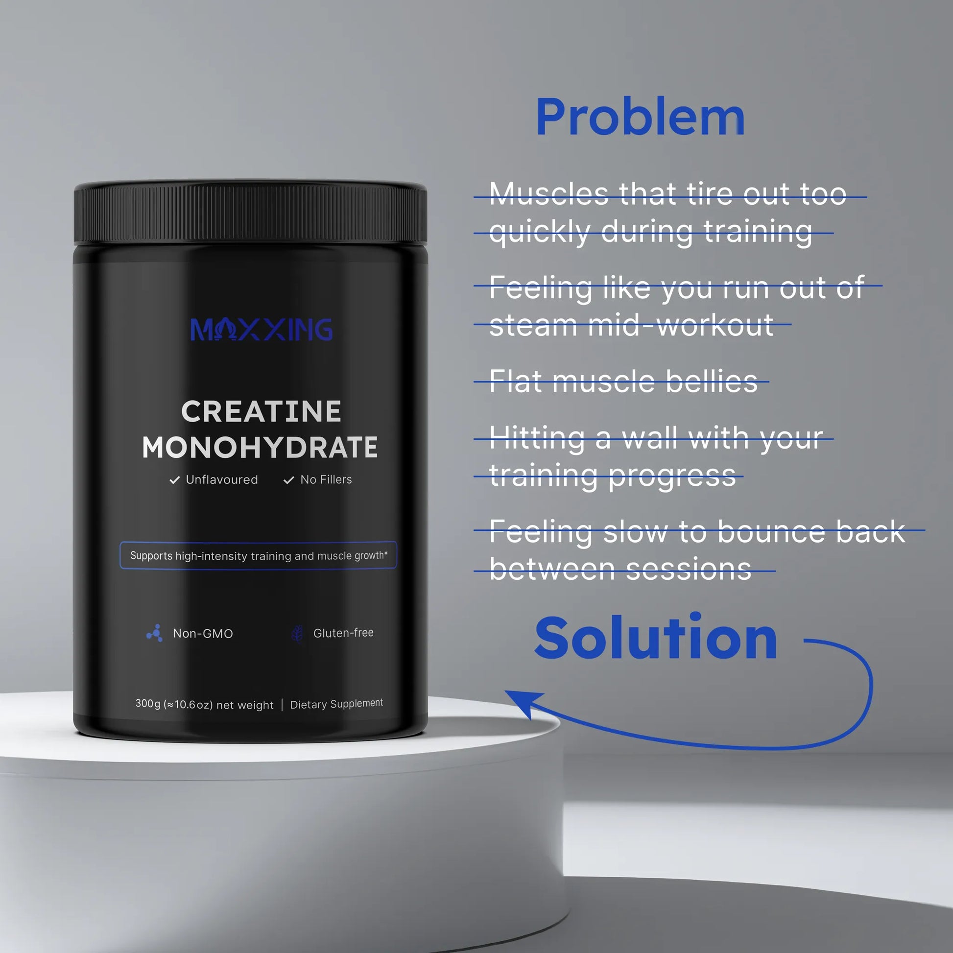 MAXXING Creatine Monohydrate Powder 300g - MAXXING