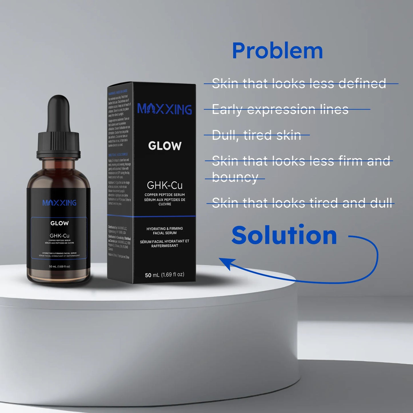 MAXXING Glow GHK-Cu 0.2% Copper Peptide Serum