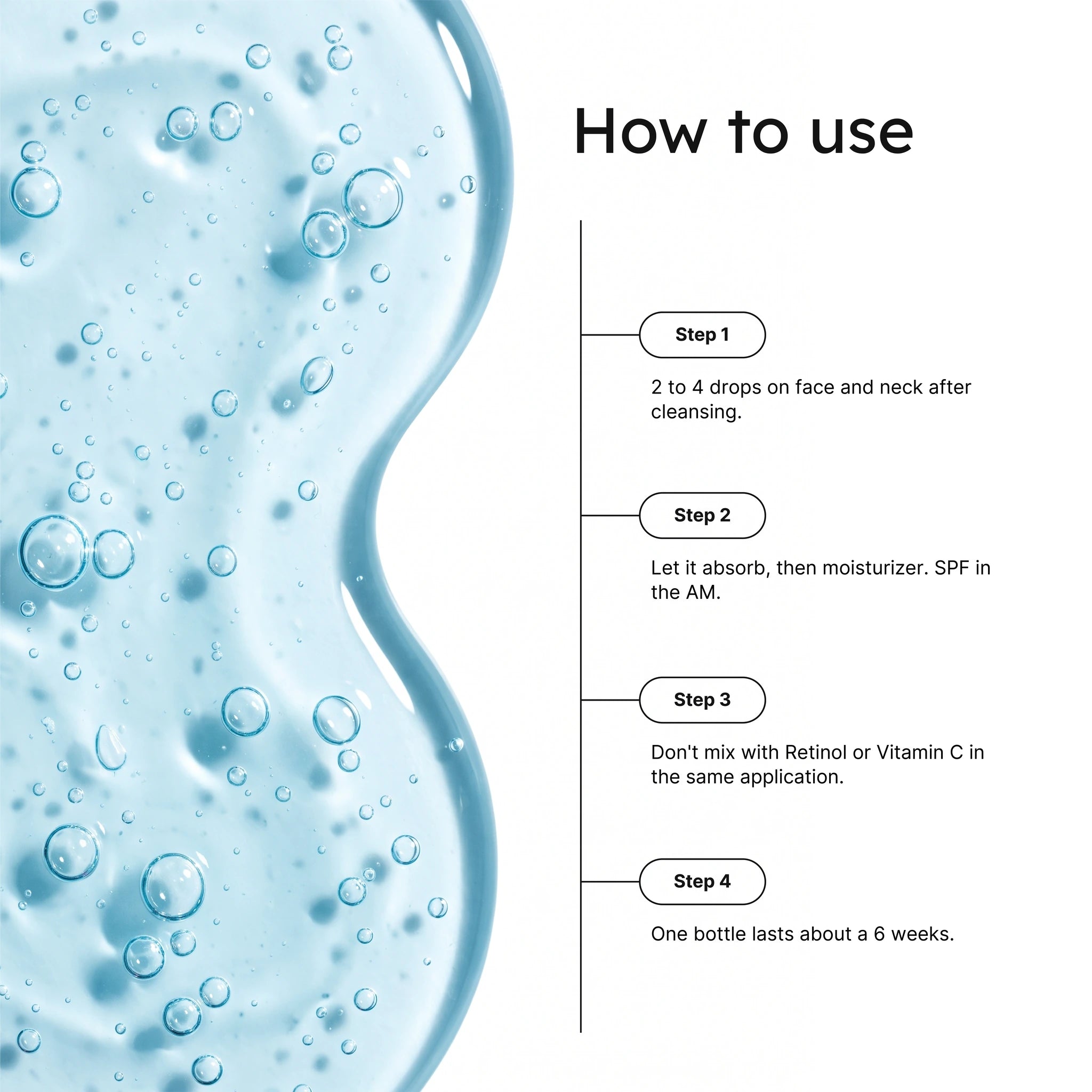 How Glow GHK-Cu Copper Peptide Serum works infographic
