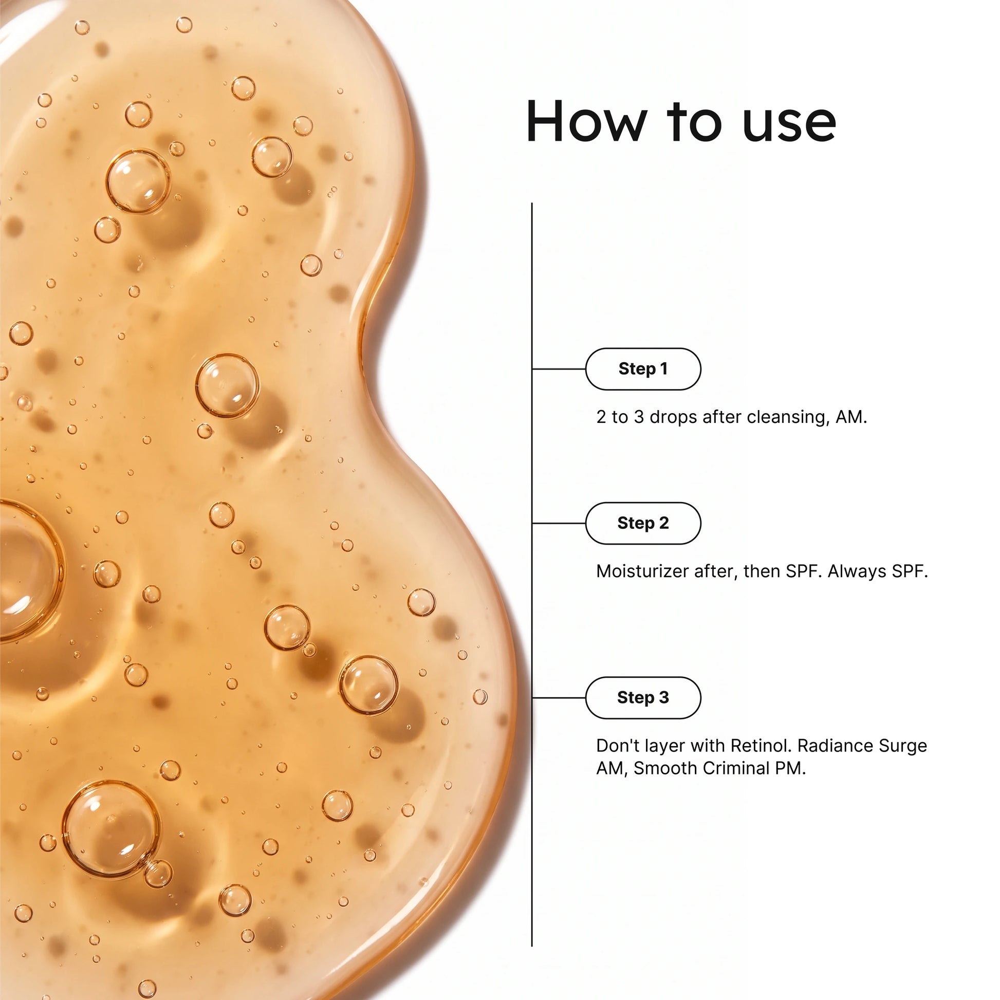 How Radiance Surge Vitamin C 10% Serum works infographic