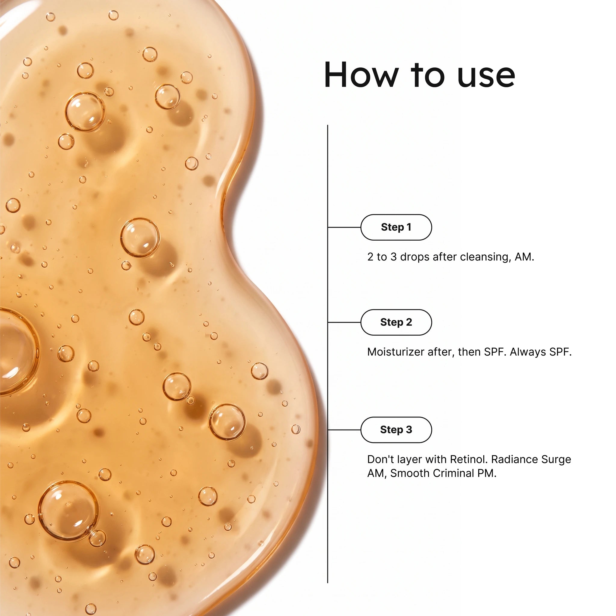 How Radiance Surge Vitamin C 10% Serum works infographic