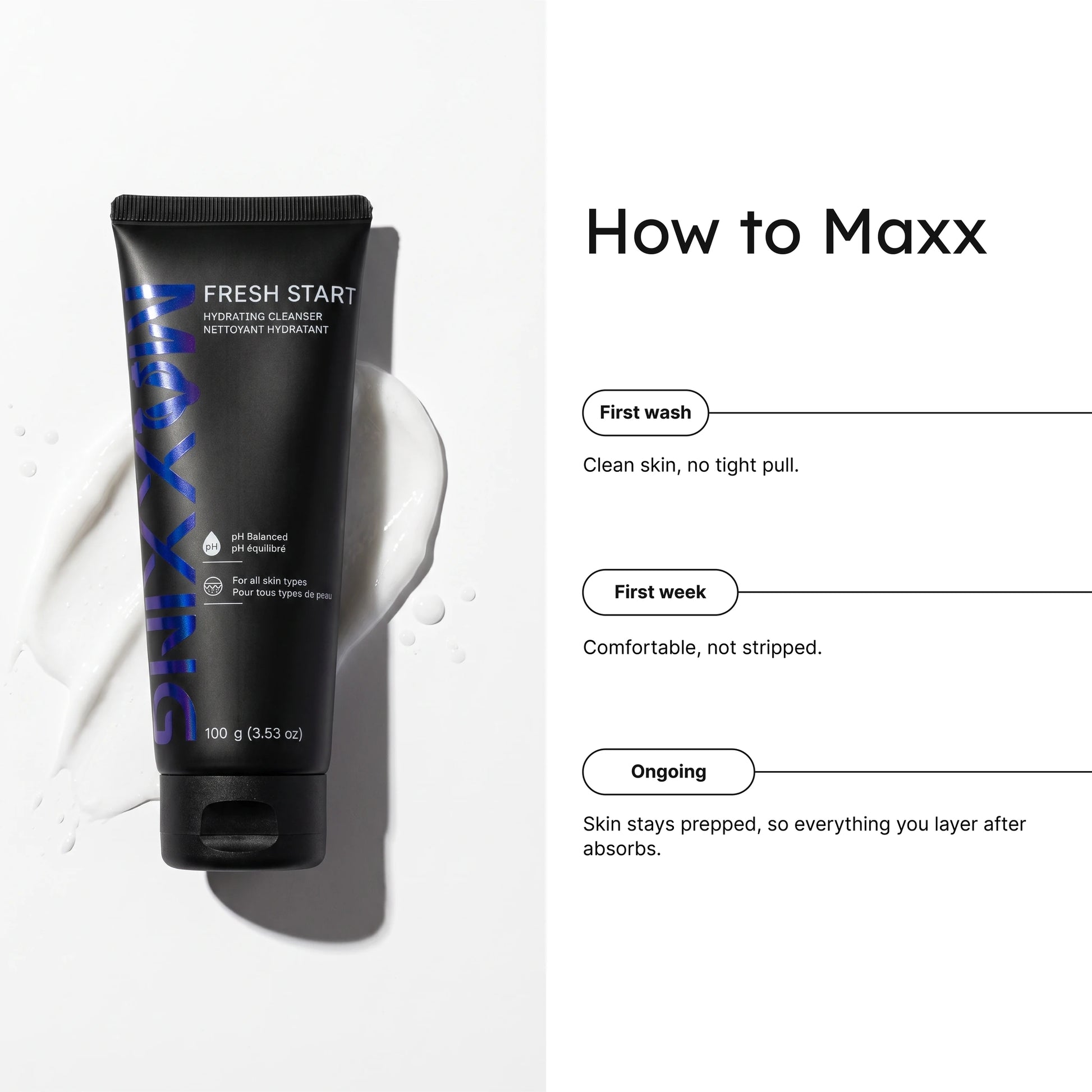 How to use Fresh Start Hydrating Cleanser