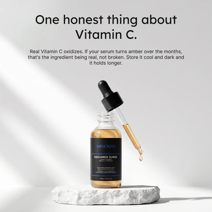 Radiance Surge Vitamin C 10% Serum highlight graphic